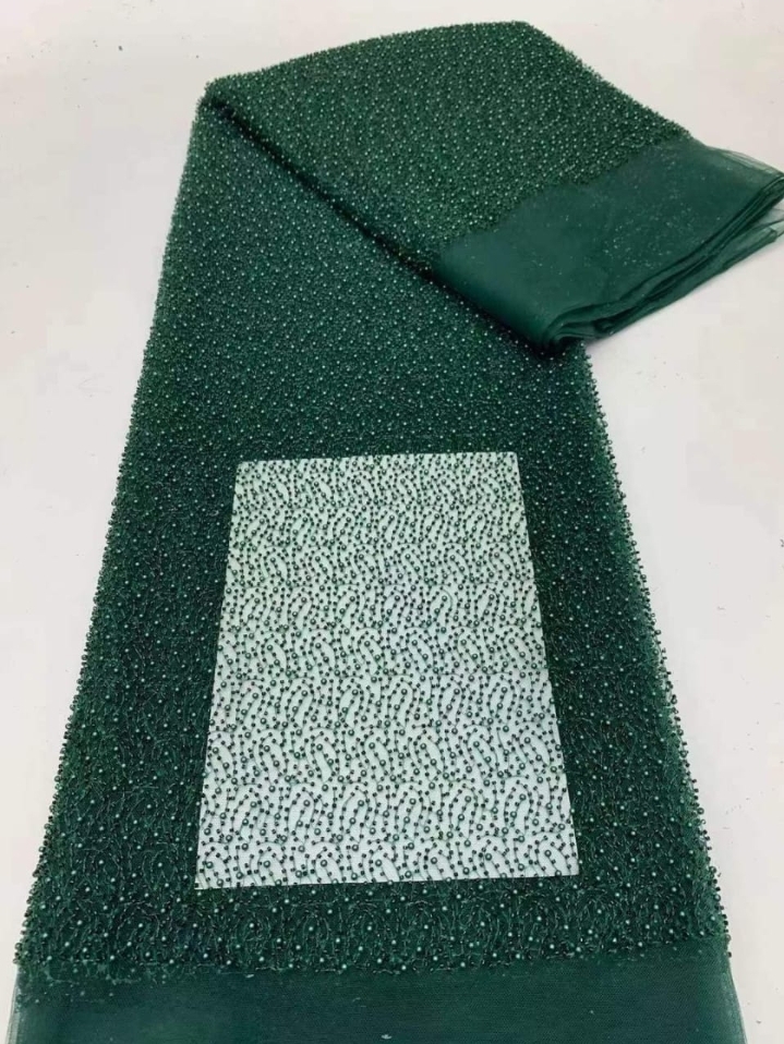 High Quality Handbeaded Fabric Material 202319