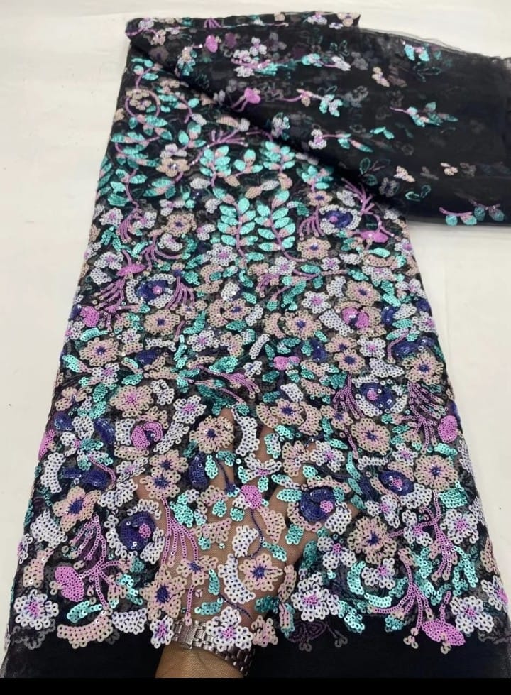 High Quality Embroidered fabric Material 01