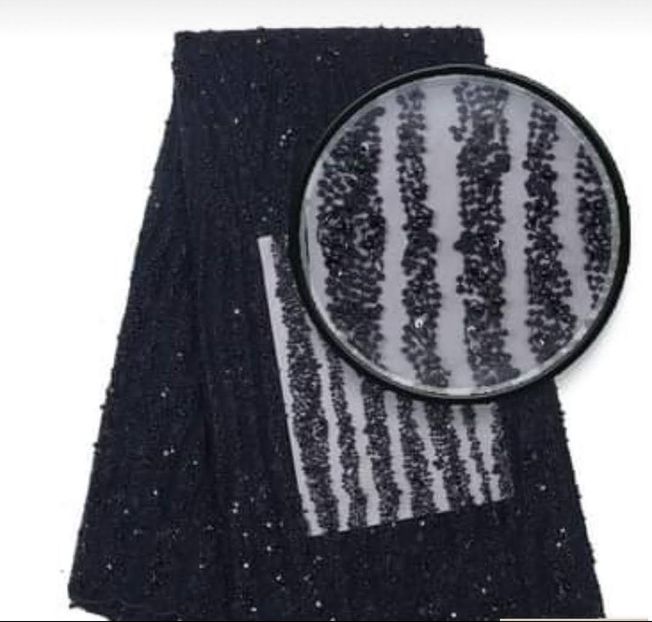 High Quality Handbeaded Fabric Material 039
