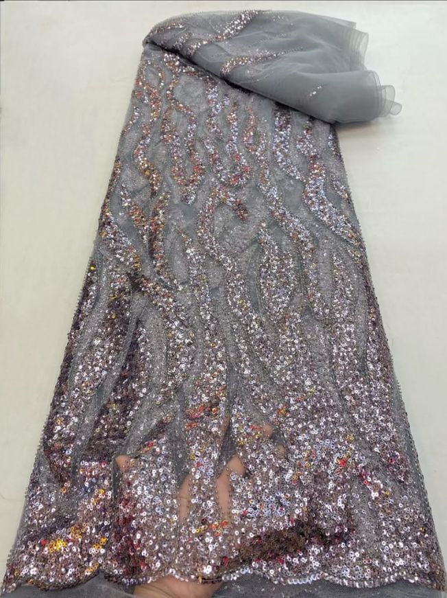 High Quality Handbeaded Fabric Material HA 454