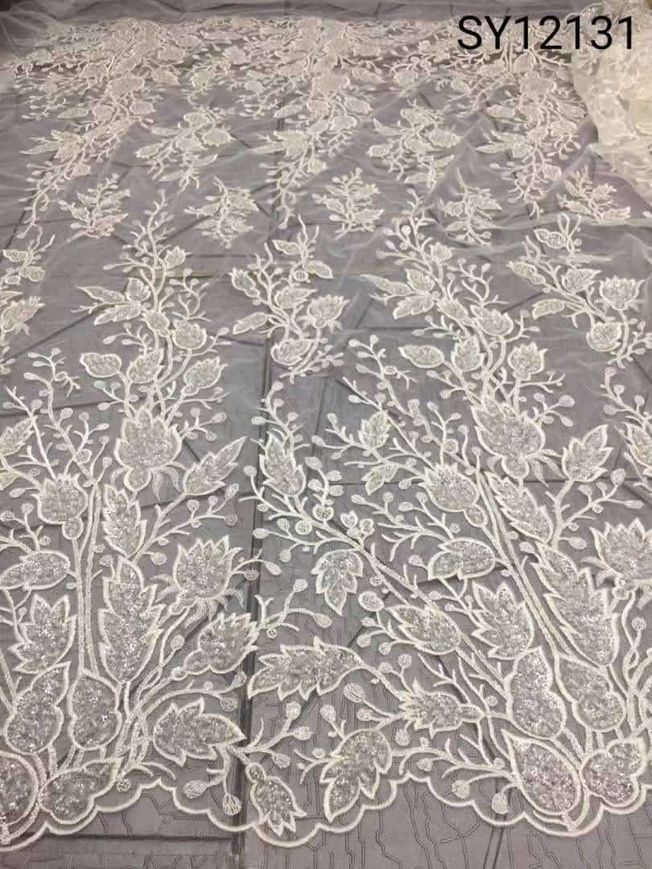 High Quality Luxury Handbeaded Fabric Material 558