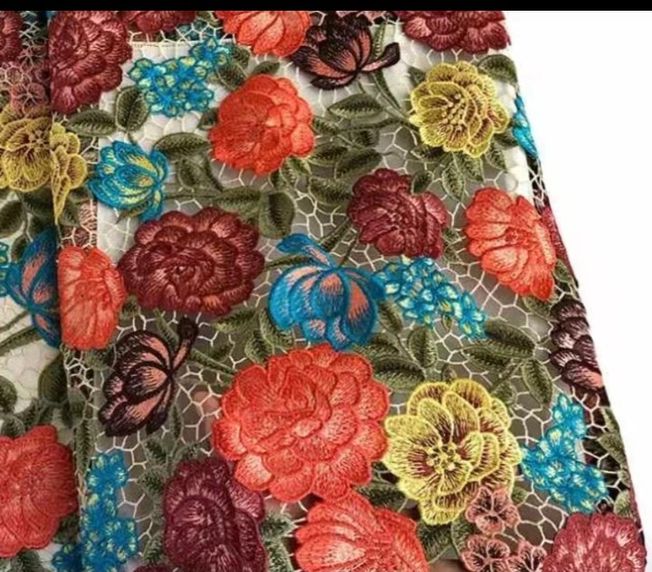 Luxury Guipure fabric material 202307