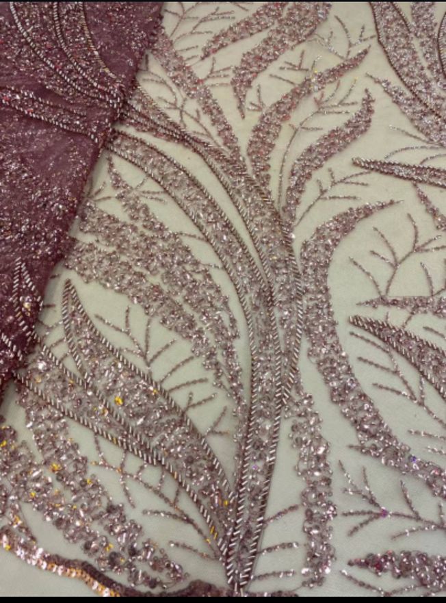 High Quality handbeaded Fabric Material 482