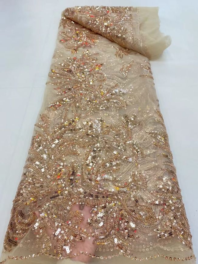 High Quality Handbeaded Fabric Material HA 419