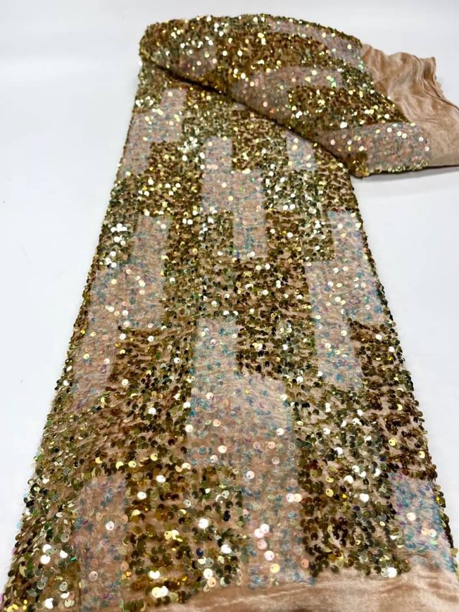 High Quality Velvet Sequins fabric TU 48