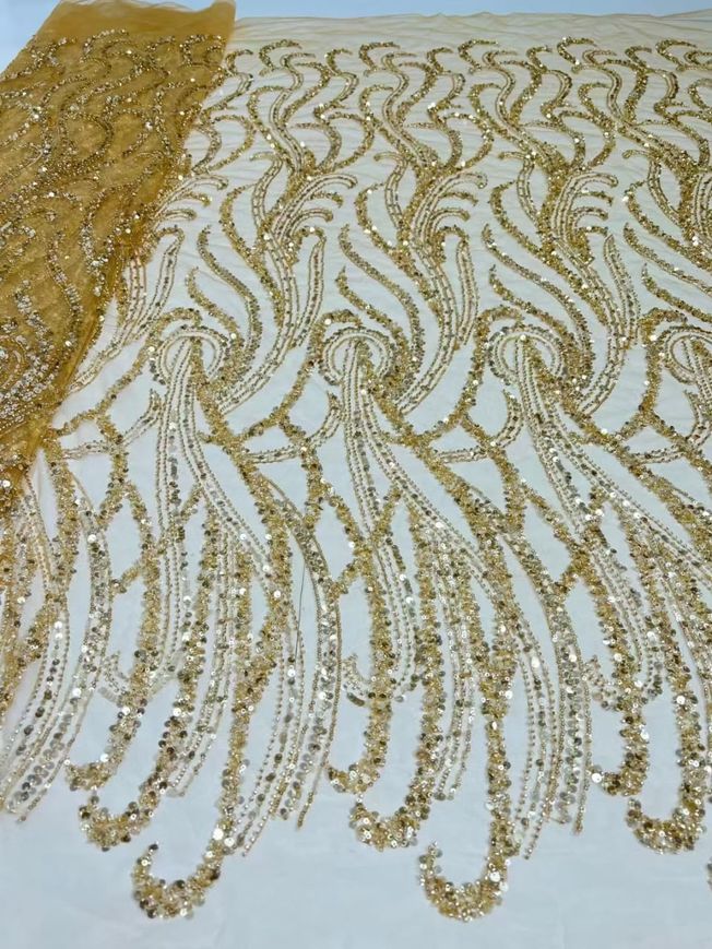 High Quality Handbeaded Fabric Material HA 456
