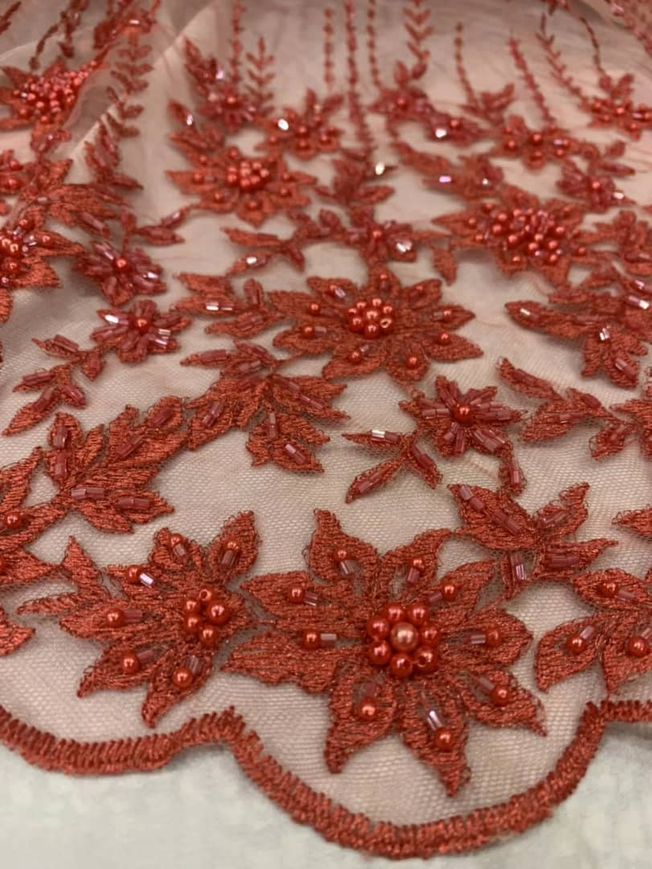 High End Handbeaded Fabric L004