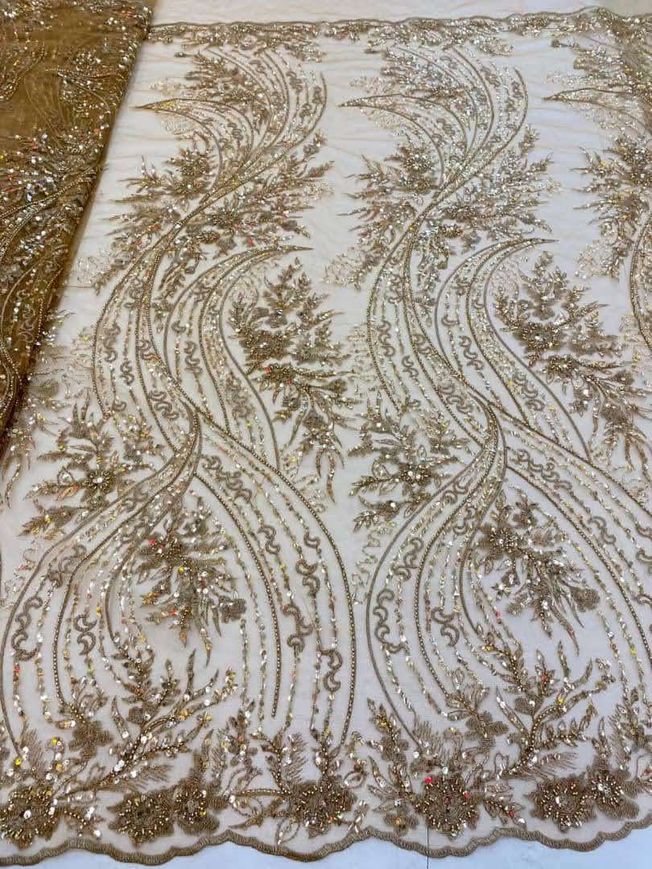 High Quality Handbeaded Fabric Material HA 455
