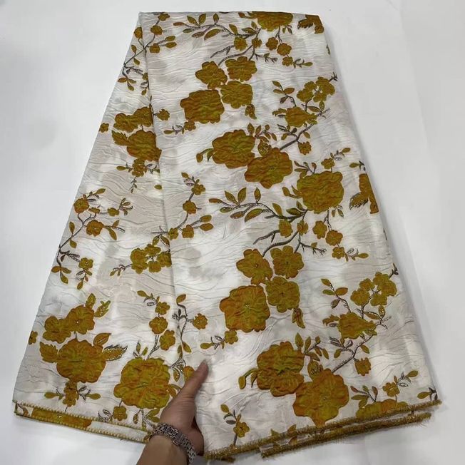 High Quality Jacquard Brocad Fabric Material Jac 03