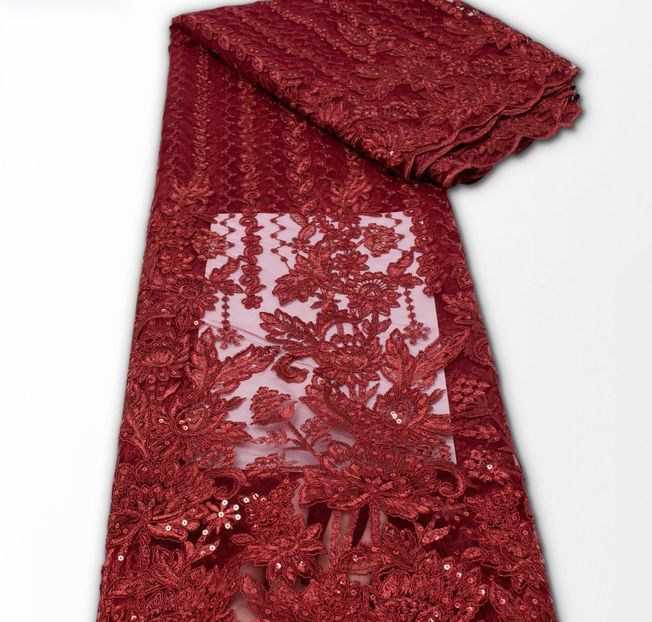 High Quality Embroidered French Tulle Fabric 299