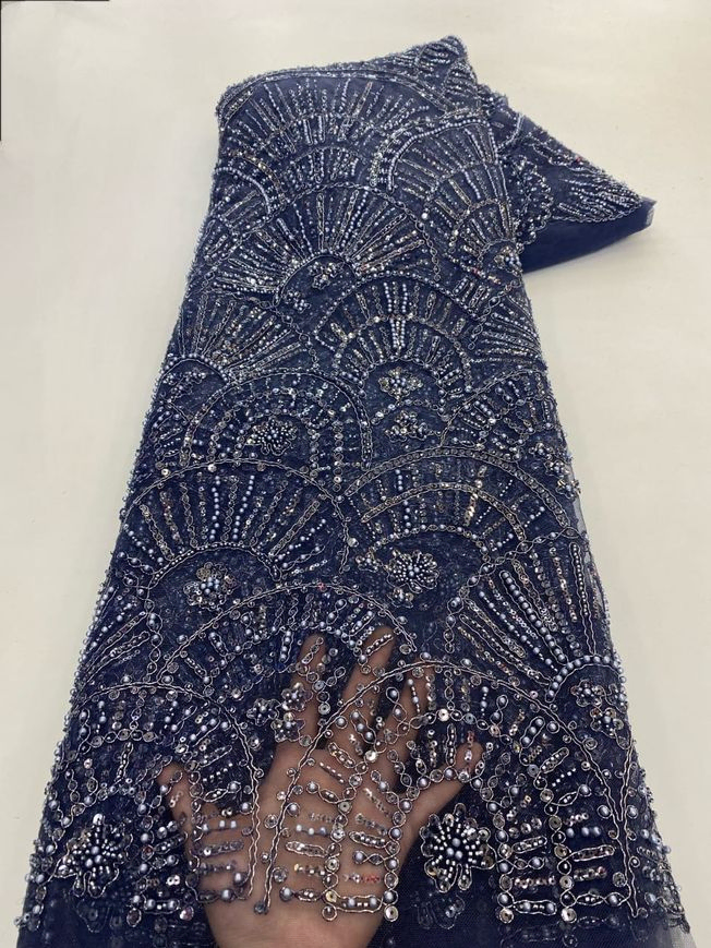 High Quality Handbeaded Fabric Material 202409