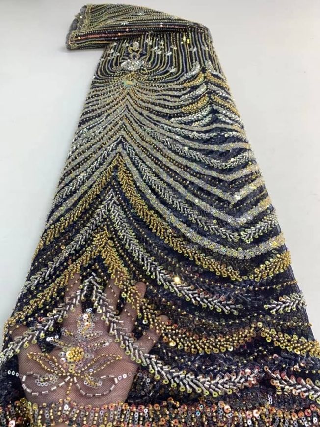 High Quality Handbeaded Fabric Material 515