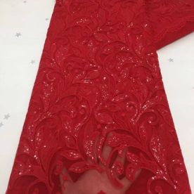 High Quality embroidered Sequins Fabric 086