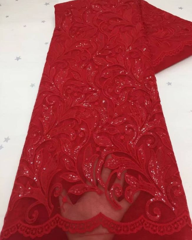 High Quality embroidered Sequins Fabric 086