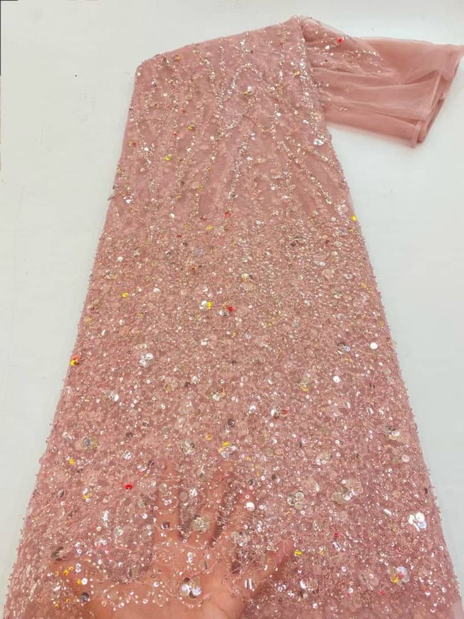 High Quality Handbeaded Fabric Material 222