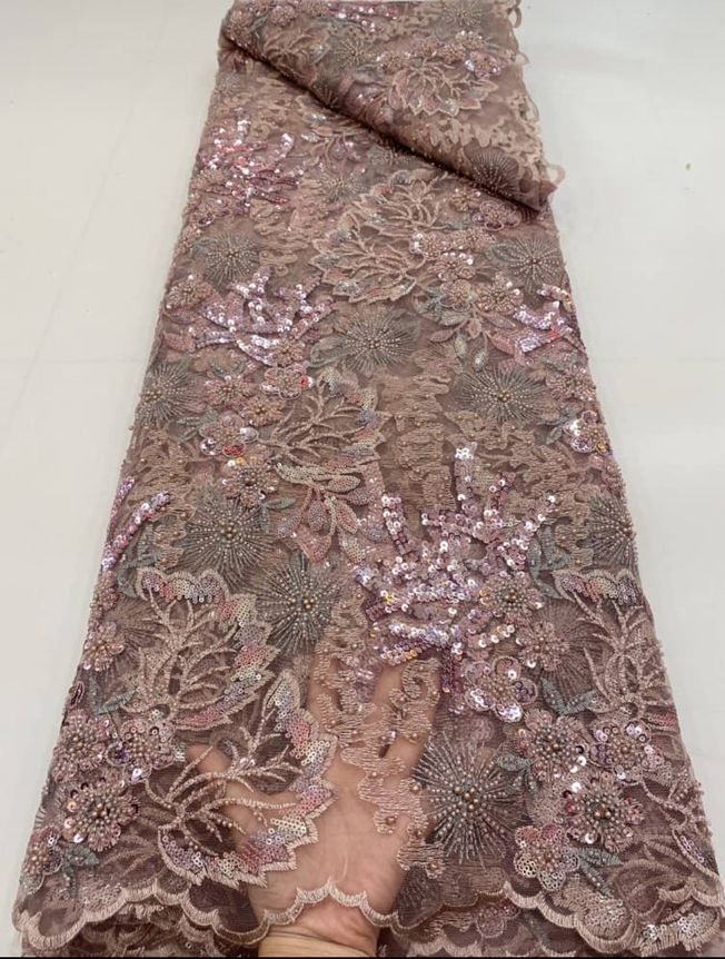 High Quality Handbeaded Fabric Material HA 425