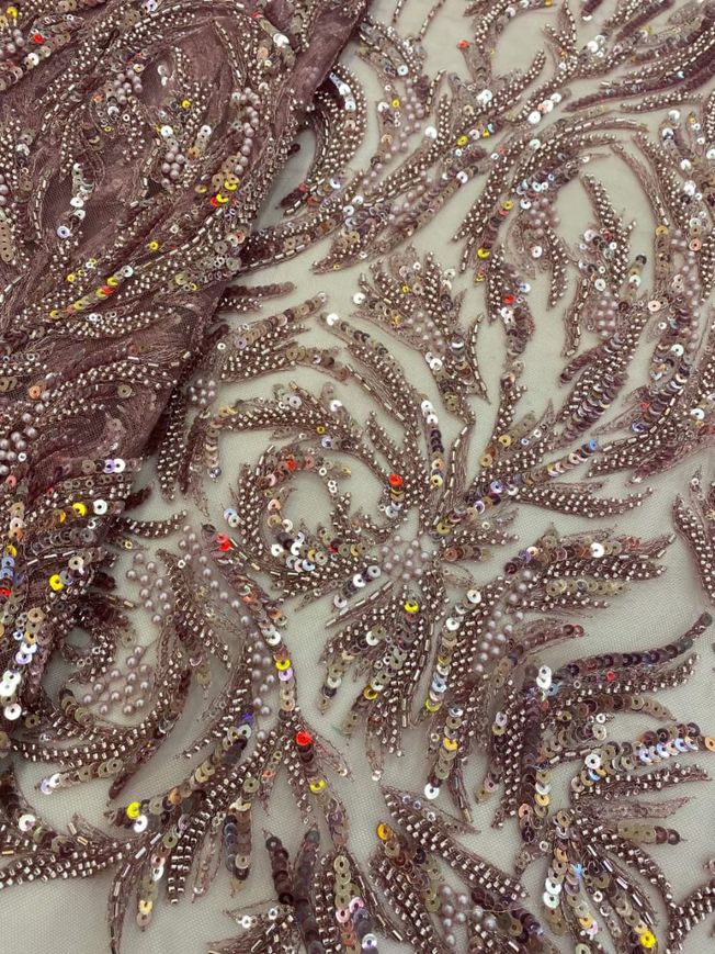 High Quality Handbeaded Fabric Material 509