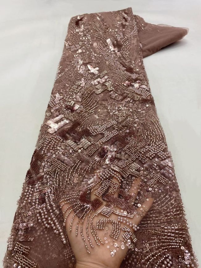 Luxury Handbeaded Fabric Material 499