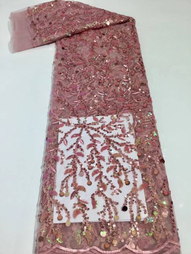 High Quality Tulle Sequins Fabric Material 219
