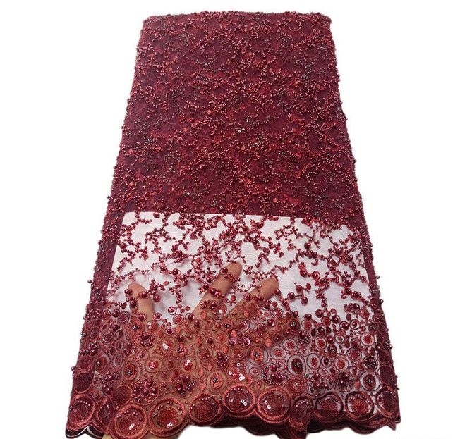 High-end Luxury Handbeaded Fabric