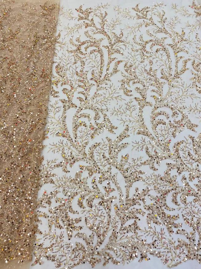 High Quality Handbeaded Fabric Material HA 464