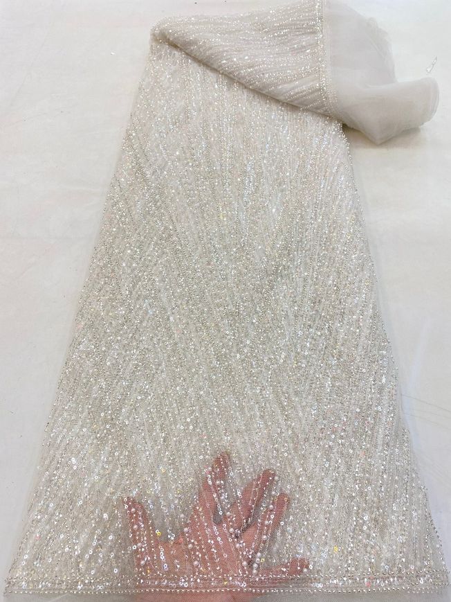 High Quality Handbeaded Fabric Material 505