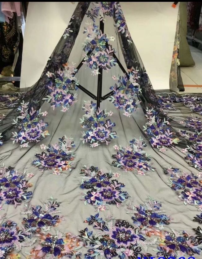 High Quality French Tulle Mesh Fabric 243