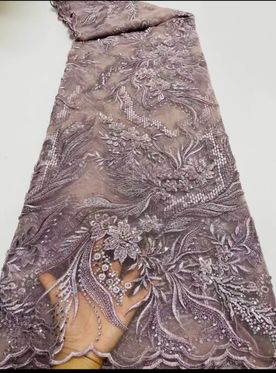High Quality Embroidered Fabric Material HA 423