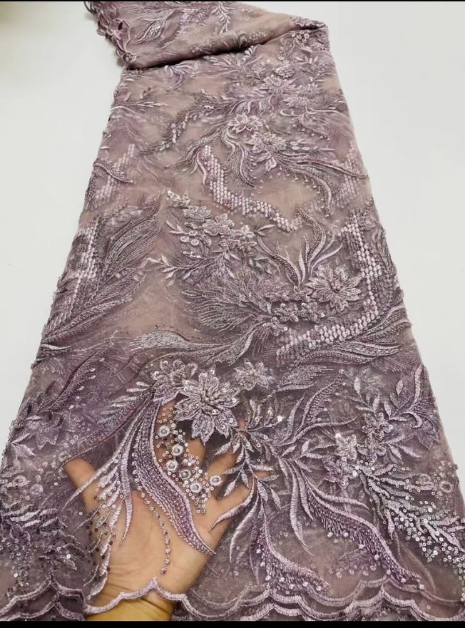 High Quality Embroidered Fabric Material HA 423