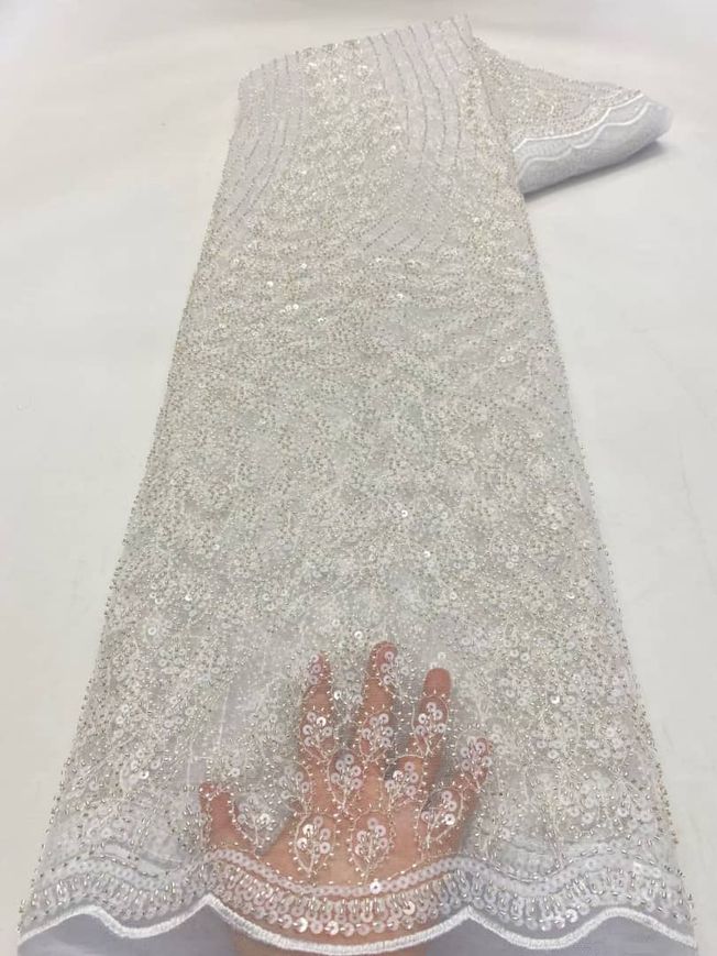 High Quality Handbeaded Fabric Material 481