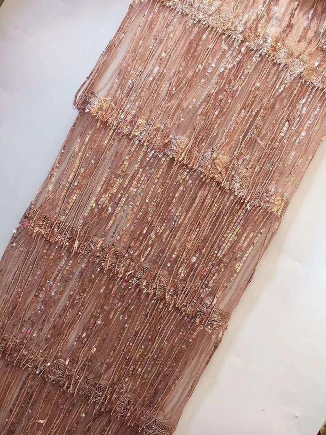 High Quality French Tulle Fabric with Flings 321