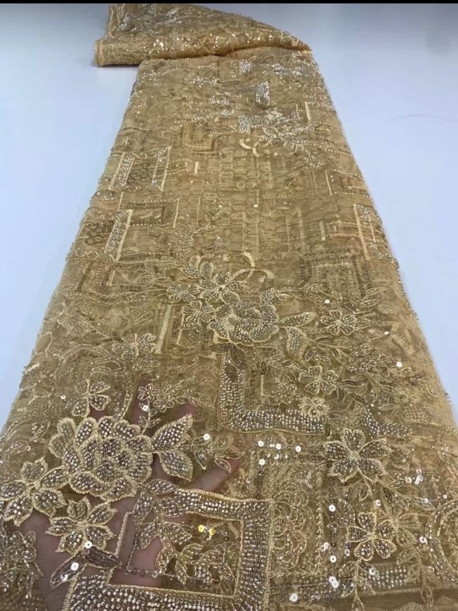 High Quality Handbeaded Fabric Material HA 398