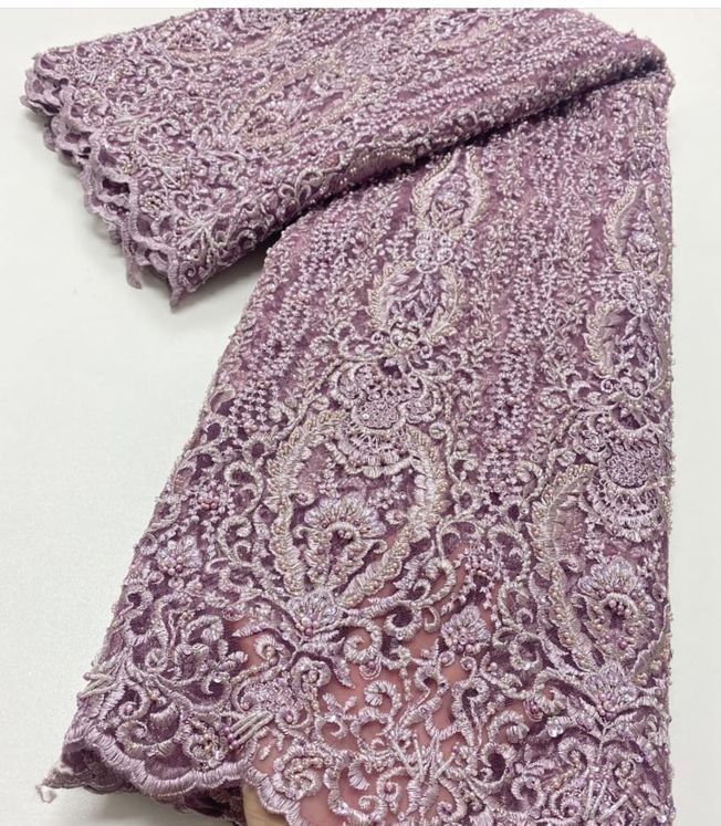 Luxury Handbeaded Fabric Material EM311