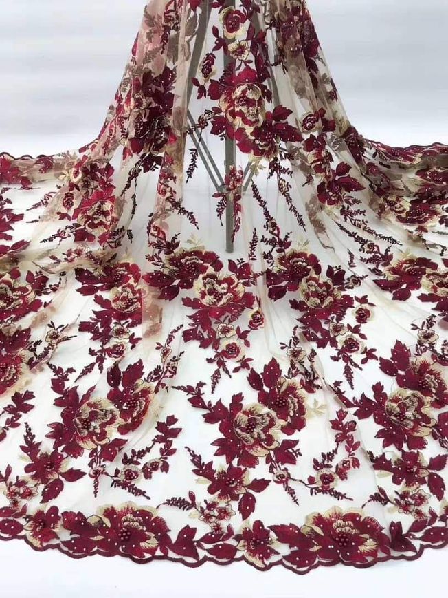 High Quality French tulle fabric Material L069