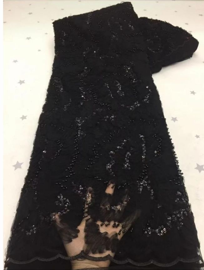 High Quality Beaded Fabric Material 514