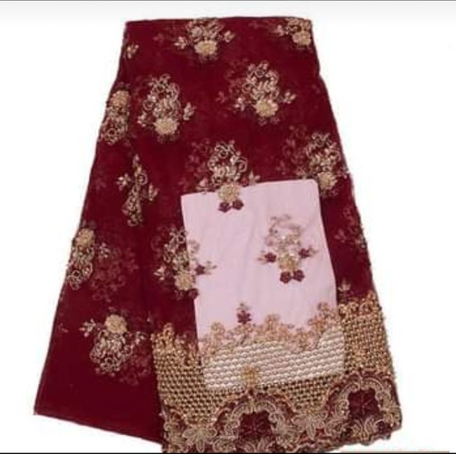 High Quality Handbeaded Fabric Material 043