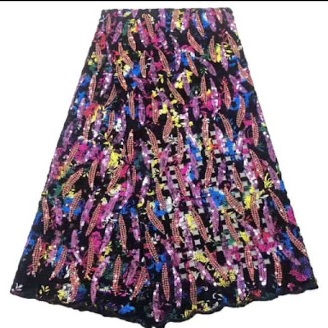 High Quality French Tulle Velvet Fabric 250