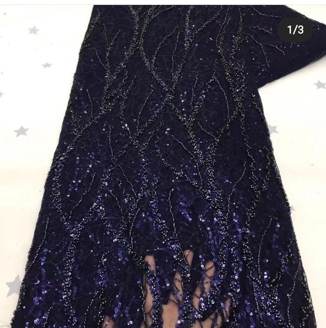 Luxury Handbeaded Fabric Material HA 439