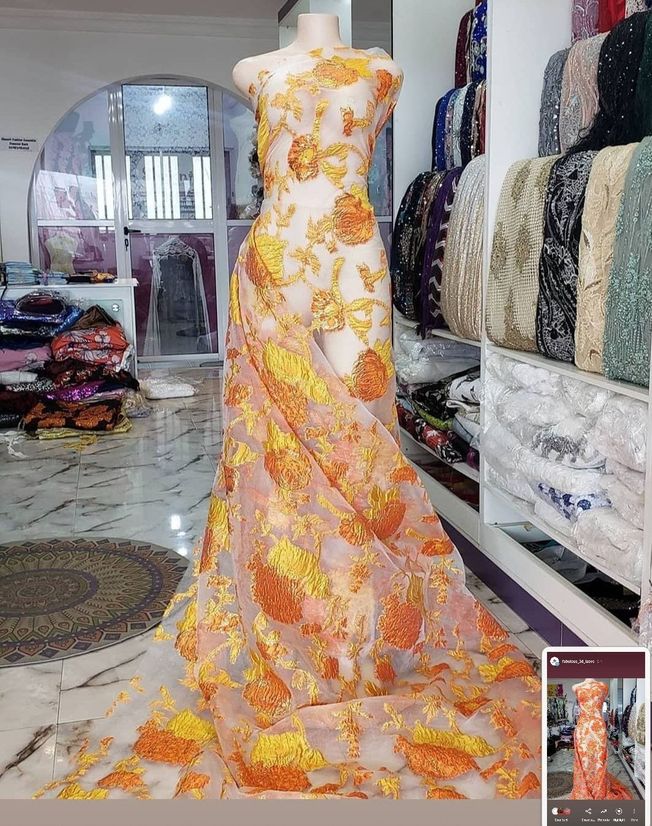 High Quality Jacquard Brocade Fabric Material 153