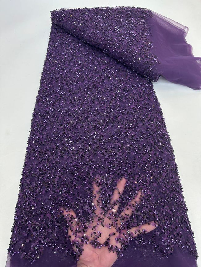 High Quality Handbeaded Fabric Material 202413