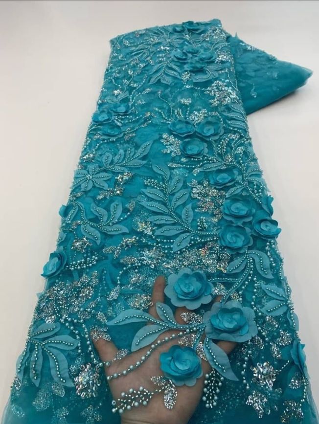 High Quality Handbeaded Fabric Material 512