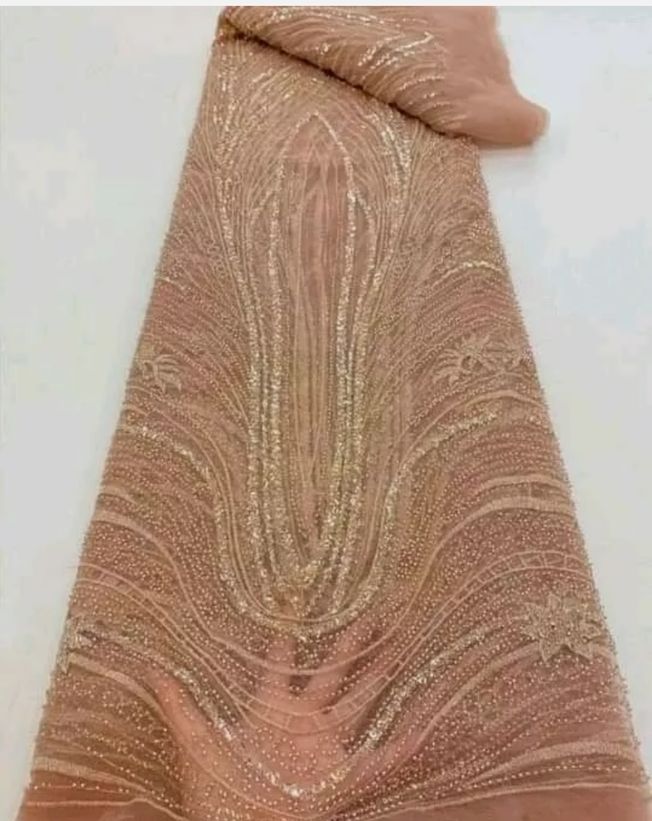 High Quality Handbeaded Fabric Material HA394