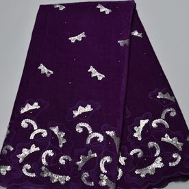 High Quality Velvet French Tulle Fabric 