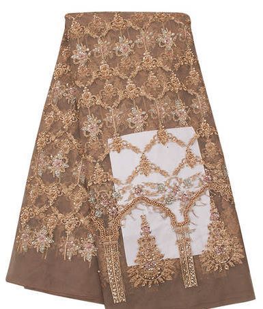 Luxury Handbeaded Fabric Material 014