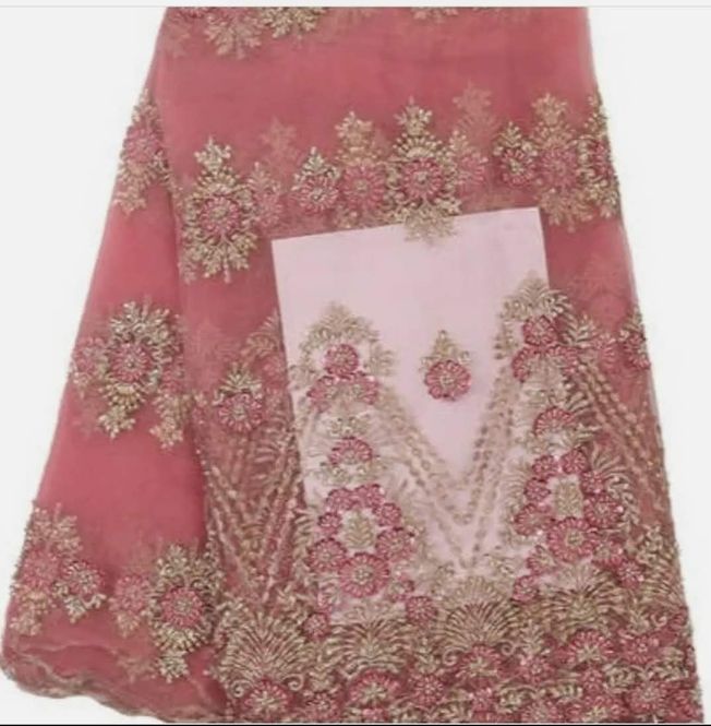 High Quality Handbeaded Fabric Material 044