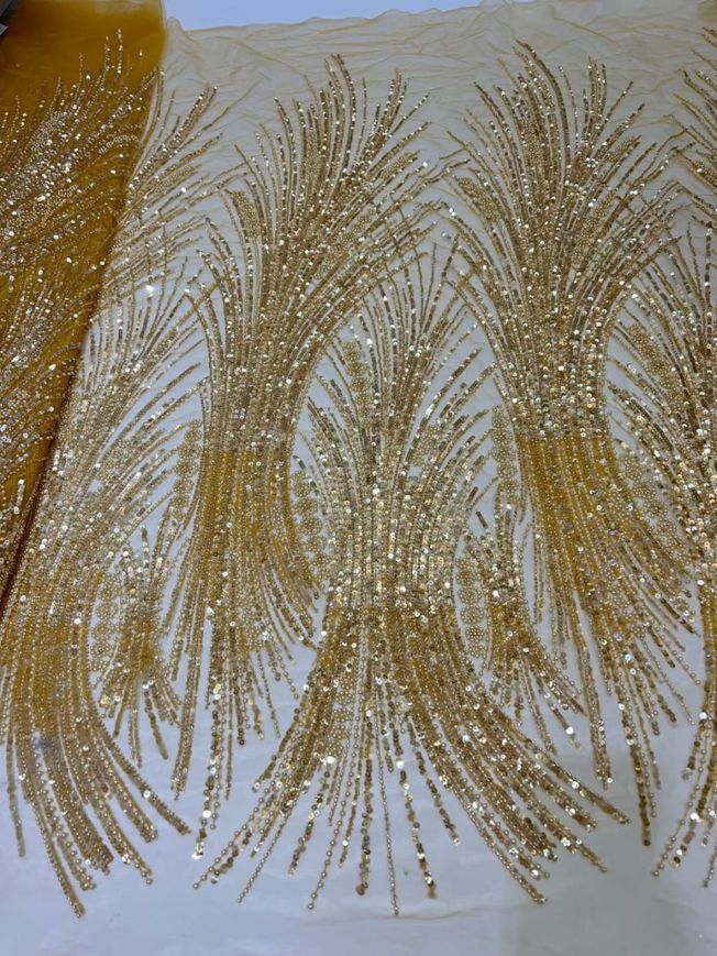 High Quality Handbeaded Fabric Material 489