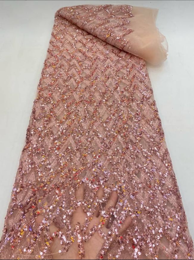 High Quality Handbeaded Fabric Material EM352