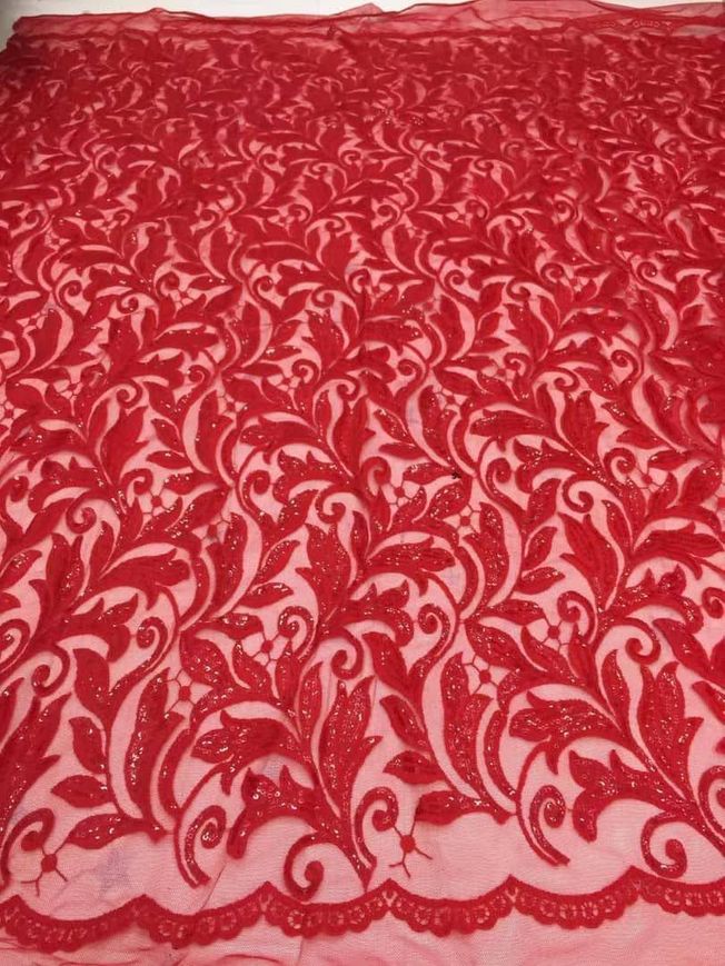 High Quality embroidered Sequins Fabric 086