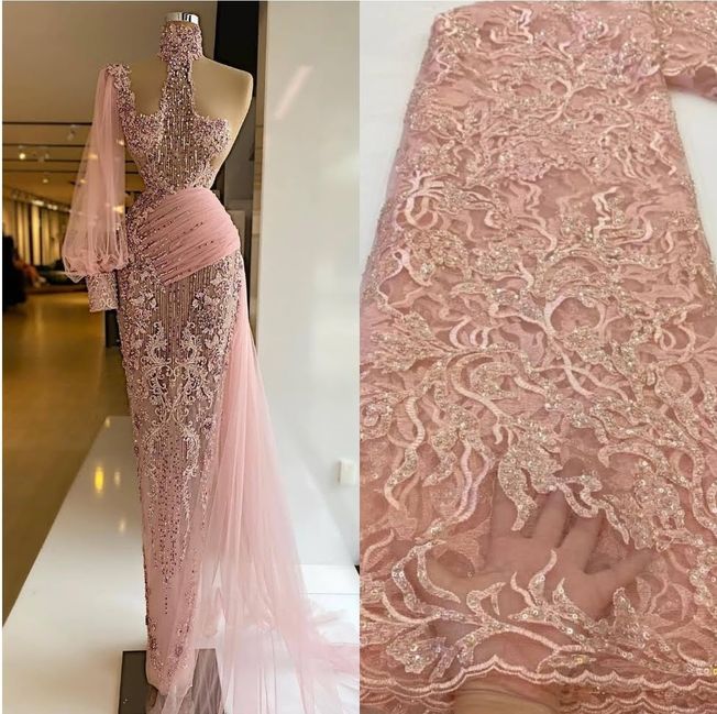High Quality Handbeaded Fabric Material 228