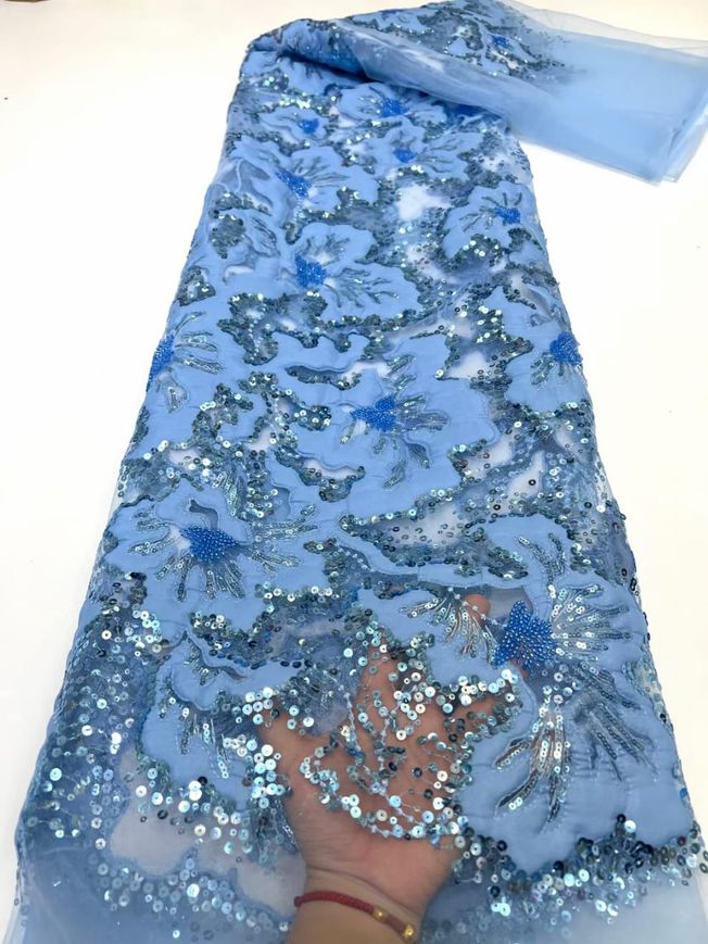 High Quality Handbeaded Fabric Material 491